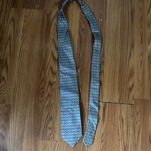 Bugatchi Uomo Geometric Pattern Silk‎ Tie Made in Italy Classic Modern Business